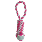 HAPPY PET OUT AND ABOUT TENNIS BALL COIL TUGGER