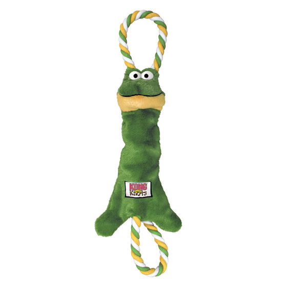 KONG-TUGGERKNOTS-FROG-S-M KONG TUGGERKNOTS FROG SMALL/MEDIUM - Image 1