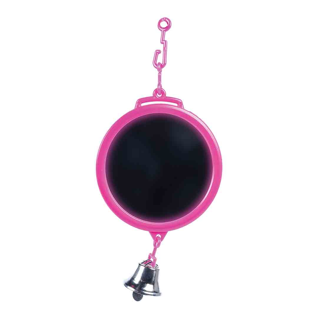 ΚΑΘΡΕΠΤΑΚΙ-ΠΟΥΛΙΩΝ-ΜΕΓΑΛΟ-ΜΟΒ HAPPY PET ROUND MIRROR - Image 1