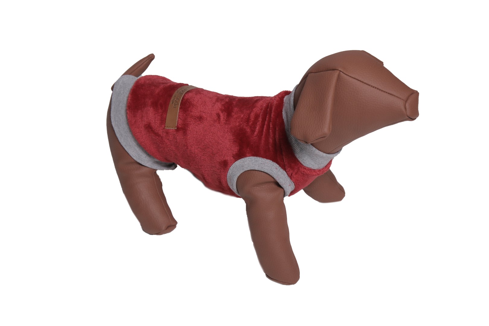 ΜΠΛΟΥΖΑ-ΑΜΑΝΙΚΗ-ΦΛΙΣ-ΜΠΟΡΝΤΟ Woof Moda Μπλουζα Φλις Αμανικη Μπορντο M 31Cm - Image 1