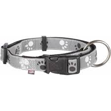 ΠΕΡΙΛΑΙΜΙΟ-SILVER-REFLECTIVE-1 TRIXIE ΠΕΡΙΛΑΙΜΙΟ SILVER REFLECT L/XL 40-65CM/25MM - Image 1
